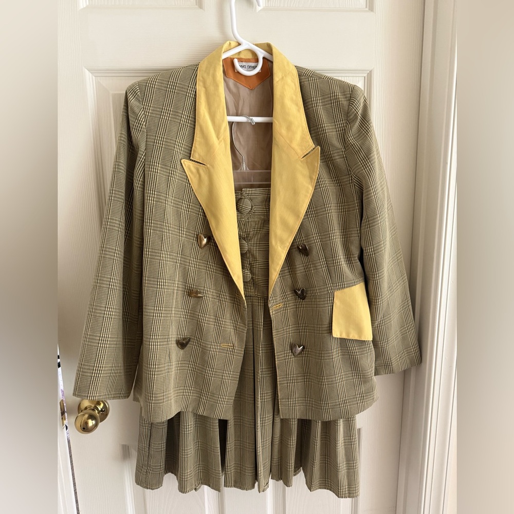 90s Vintage Blazer and Skirt Set